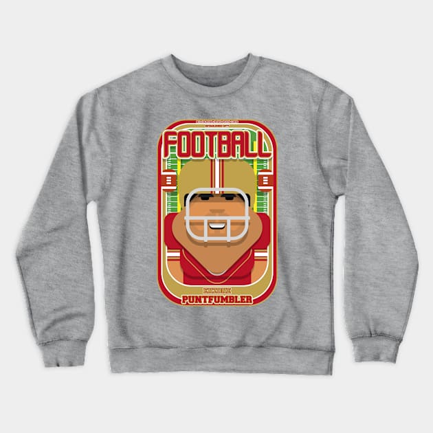 American Football Red and Gold - Enzone Puntfumbler - Seba version Crewneck Sweatshirt by Boxedspapercrafts